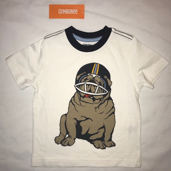 NWT Gymbo Bulldog Football Shirt Short Sleeve - Picture 1 of 5